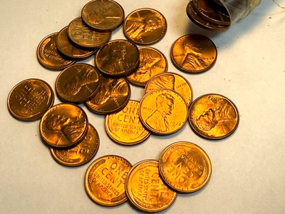 1938-D GEM BU Roll Lincoln Wheat Cents - Image 1 of 2