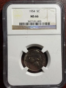 1954 S Jefferson Nickel NGC MS66 - Bild 1 von 10