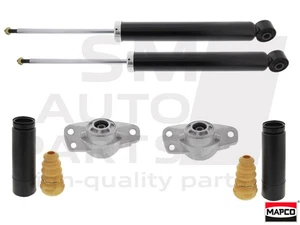 Stoßdämpfer Satz Hinterachse + Domlager + Staubschutz fur SEAT LEON ALTEA TOLEDO - Picture 1 of 6