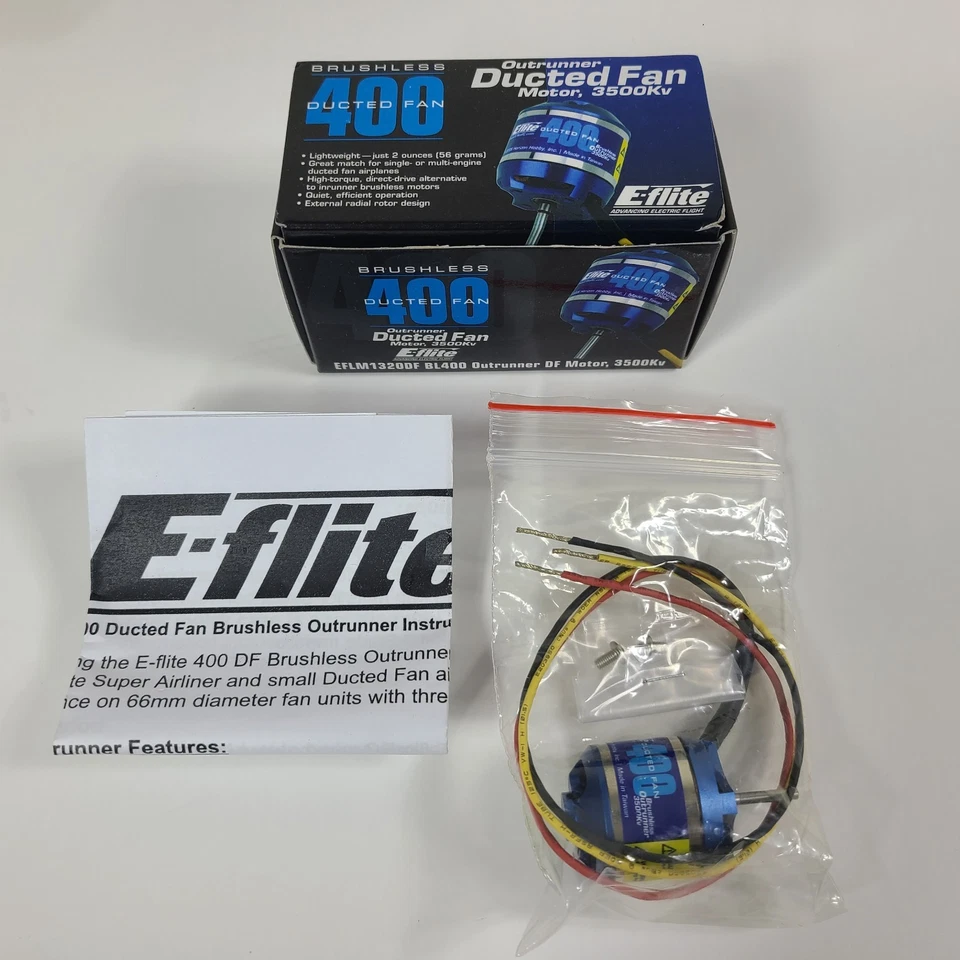 E-flite Brushless 400 Outrunner Ducted Fan Motor 3500Kv EFLM1320DF * NEW In Box* - Image 1 of 4