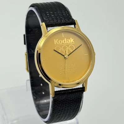 Мужские винтажные золотистые часы LORUS от Seiko Kodak олимпийский спонсор, V515-8A00 - Изображение 1 из 4