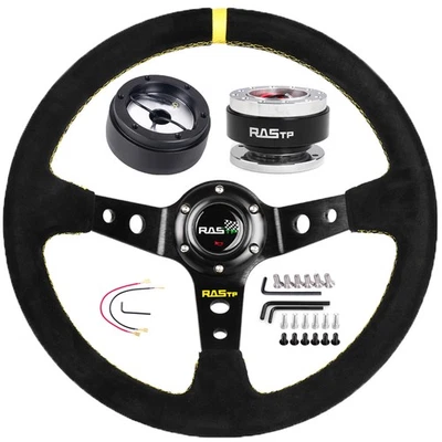 Steering Wheel+Quick Release+Adapter 186H For Volkswagen VW Golf Jetta Porsche Foto 1 de 4