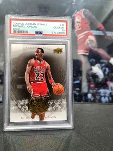 2009 Upper Deck Legacy Gold SP #12 Michael Jordan PSA 10 - Picture 1 of 3