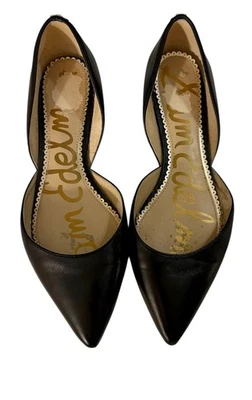 Zapato de vestir Sam Edelman para mujer D'orsay plano talla 8 cuero negro puntiagudo D'Orsay Foto 1 de 4