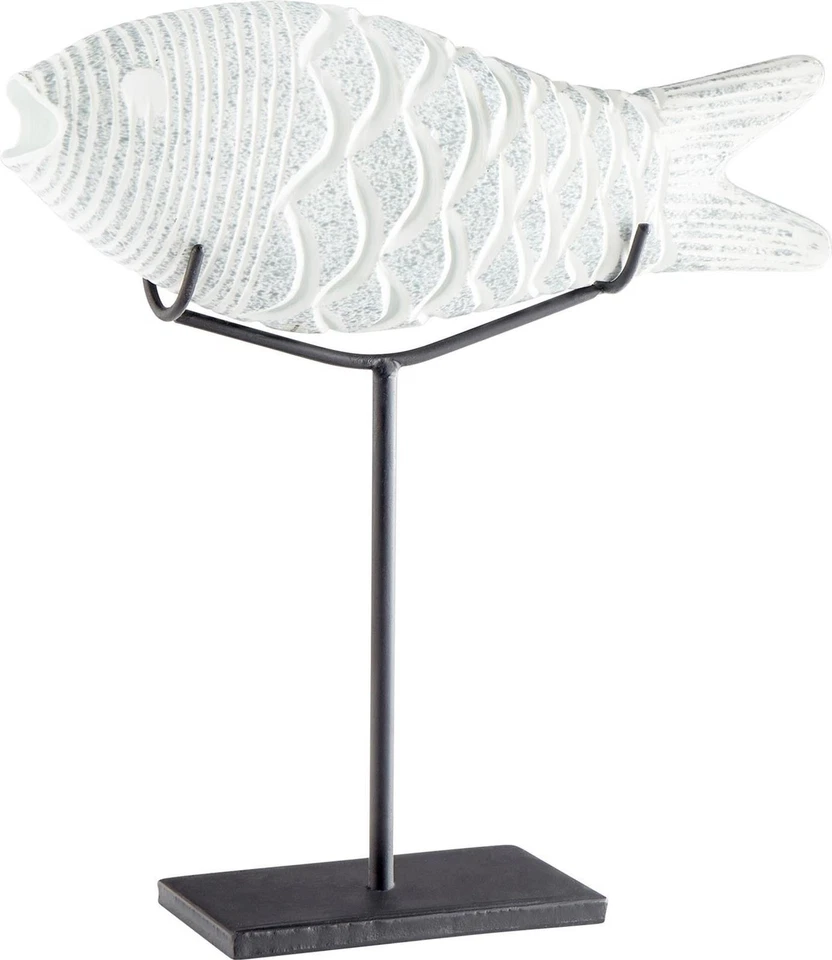 Escultura de mero pequeño de vidrio esmerilado - Elegante decoración marina Foto 1 de 1