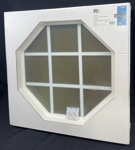 Tafco Vinyl Octagon Window 24” x 24” #4066704 White Model VOCT2424GRB - Picture 1 of 2
