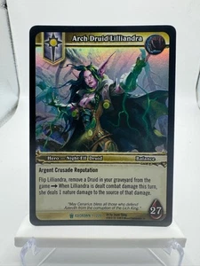 World of Warcraft TCG Icecrown Foil Hero Arch Druid Lilliandra - Picture 1 of 2