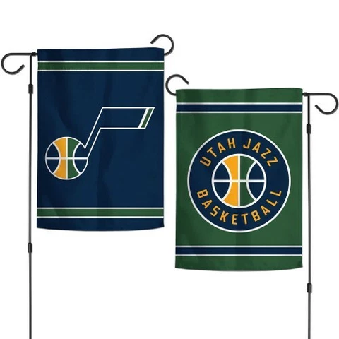 Utah Jazz 2 Sided Double Sided Garden Flag OUTDOOR RATED FREE SHIPPING Cover