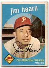 1959 Topps Jim Hearn Philadelphia Phillies #63