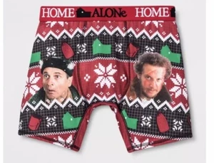 NWT HOME ALONE Christmas Underwear Bandits Harry Marv Men's Boxer Briefs Ugly S - Picture 1 of 3