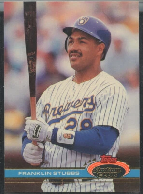 1991 Topps Stadium Club #461 Franklin Stubbs Milwaukee Brewers - Image 1 of 2