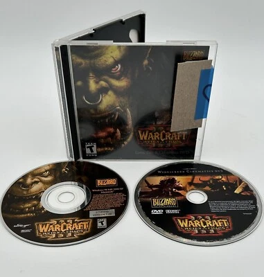 Warcraft III 3 Reign of Chaos Blizzard 2002 w/Cinematic DVD Tested Works VGUC - Image 1 of 4