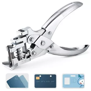 3 in 1 Badge Slot Hole Punch for ID Card Handheld Card Puncher Suitable for P... - Picture 1 of 6