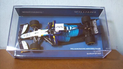 1/43 MINICHAMPS 417 210106 WILLIAMS MERC FW43B BAHRAIN GP 2021 NICHOLAS LATIFI - Image 1 of 4