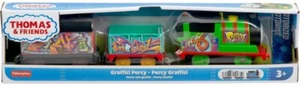 Fisher Price Thomas & Friends All Engines Go Motorized Graffiti Percy Mattel - Picture 1 of 4