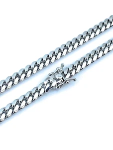 Chaîne à maillons cubains Miami ADIRFINE en argent sterling 925 12 mm - Photo 1/9
