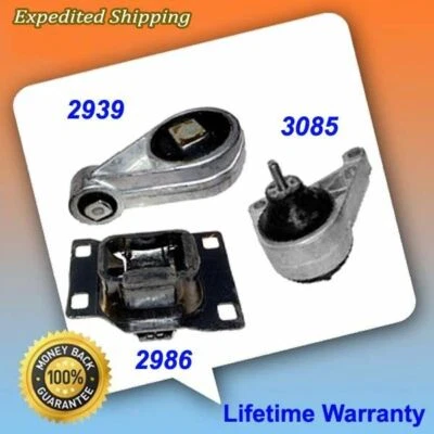 Fits: 2002-2003 Ford Focus 2.0L DOHC SVT Hatchback Motor & Trans.Mount 3PCS M612 - Image 1 of 4