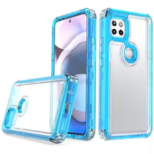 Funda híbrida atómica a prueba de golpes para Motorola One 5G Ace - Azul - Imagen 1 de 1