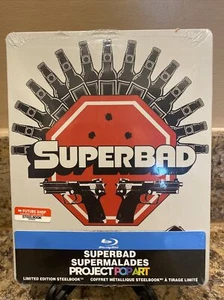SUPERBAD STEELBOOK LIMITED EDITION BLU-RAY FUTURE SHOP EXCLUSIVE POP ART NEW - Picture 1 of 12