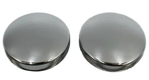 Stock Style Gas Cap Set Vented and Non for Early Harley Panhead Shovelhead - Bild 1 von 2