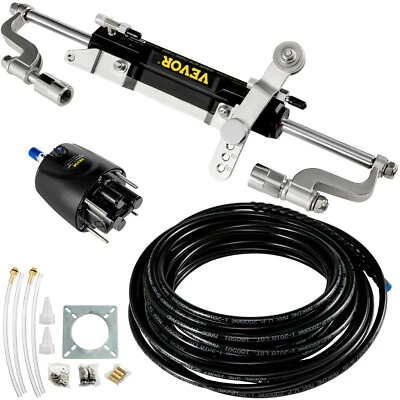 Boat Outboard Steering System Kit 300HP Marine Hydraulic Steering Cylinder Helm - image 1 of 4