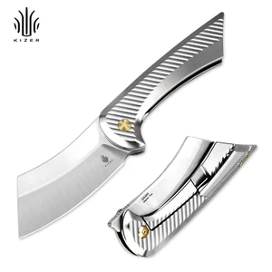 Kizer Dawn Sheepsfoot Pocket Folding Knife S35VN Blade Titanium Handle KI3673A2 - Picture 1 of 7