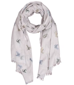 Wrendale Designs 'Glamour Puss' Cat Scarf - Gift Boxed Scarf - Lovely Gift Idea - Picture 1 of 2