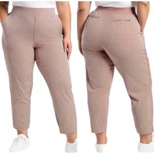 Pantalones al Tobillo Athleta Brooklyn Texturizados Talla 26 Rosa Rubor Cómodos Viaje - Imagen 1 de 10