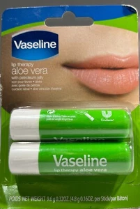 Vaseline Lip Therapy Aloe Vera, 0.32 oz. - 2ct - Picture 1 of 1