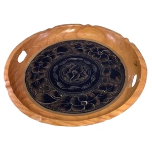 Mexican Folk Art Floral Serving Bowl - Picture 1 of 17