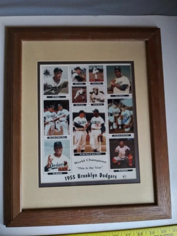 1955 Brooklyn Dodgers Picture Plaque Cover