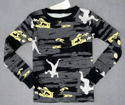 Camiseta Carter's Niños Talla 4/4A Manga Larga Camiseta Gris Fútbol Nº 7 Foto 1 de 4