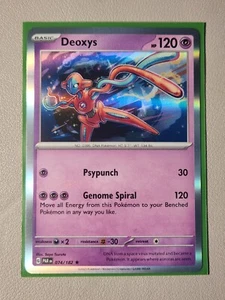 holo Deoxys 074/182 Pokemon card SV Paradox Rift rare NM - Picture 1 of 1