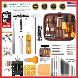 Versatile 168PCS Watch Repair Tool Kit with Case & Manual - Easy Fix Solutions - Picture 1 of 11