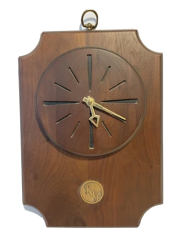 Vintage 1900s  PWP or RWP? Walnut Wall Clock Quartz Cover