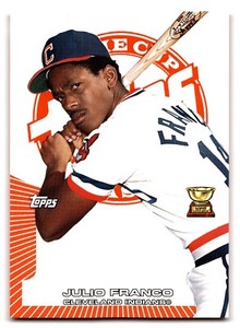 2005 TOPPS ROOKIE CUP #52 JULIO FRANCO ORANGE PARALLEL /399