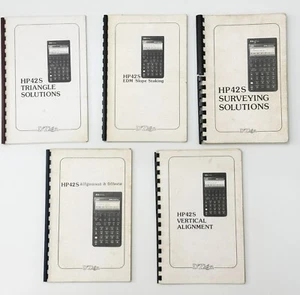 HP-42S Calculator D’Zign Manual Collection 5 Titles Spiral Bound 1989 Ted Kerber - Picture 1 of 1