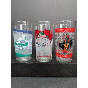 Kentucky Derby Churchill Downs 10 Oz Mint Julep Glasses 2000's Lot of 3 - Picture 1 of 8