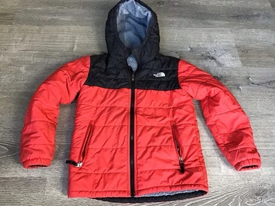 The North Face Jacket Boys M 10/12 Reversible Mount Chimbo Sherpa Hood Outdoor - Image 1 of 4