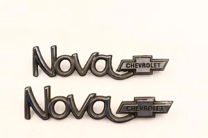 Lot Of 2 73 74 Chevrolet Chevy Nova Car Vehicle Trunk Bowtie Emblem Badge 327513 - Bild 1 von 10