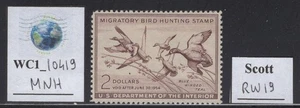 WC1_10419. UNITED STATES. USDA. 1952 DUCK stamp. Scott RW19. MNH - Picture 1 of 1