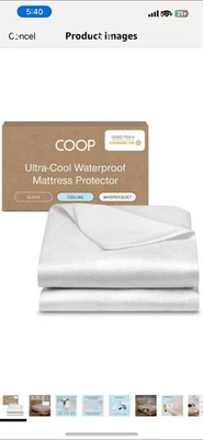 Coop Home Goods Ultra-Cool Waterproof Mattress Protector - Queen (60 x 80 in) - Image 1 of 3