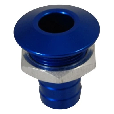 Blowsion Billet Thru-Hull Water Fitting Bilge Pump Outlet Blue 04-03-022 — 第 1/3 张图片
