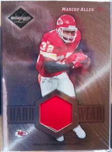 2003 Leaf Limited Hard Wear Marcus Allen Authentic Game Used Helmet 66/100 - Picture 1 of 2