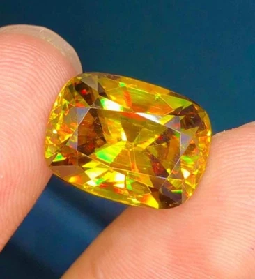 5.12 Ct Natural Full Fire Sphene Titanite Cushion Cut Gemstone For Jewellery - Image 1 of 2