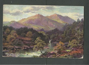 Tarjeta postal de 1904 Grt Britain Pass Of The Trossachs & Longstaff en escena de Escocia - Imagen 1 de 1