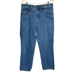 Vintage Five Brother Carpenter Jeans Men’s 38x33 Blue Denim Workwear Dungaree - Picture 1 of 9