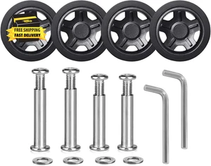 Luggage Suitcase Replacement Wheels Luggage Replacement Wheels Wear-Resistant Mu - Picture 1 of 7