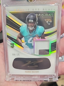 2023 Tank Bigsby Immaculate Collection Rookie Eye Black /25 RPA AU RC MEM - Picture 1 of 9