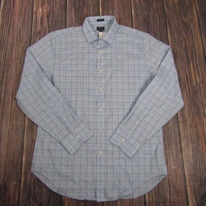 J.Crew Shirt Mens Large Light Blue Plaid Long Sleeve Button Up Collared AS988 - Picture 1 of 6